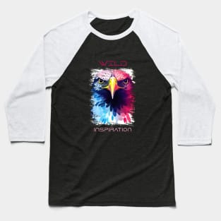 Eagle Bird Wild Nature Animal Colors Art Painting Baseball T-Shirt